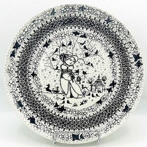 Vintage Bjorn Wiinblad Nymolle Denmark Winter 8.5" Plate 3053-1279